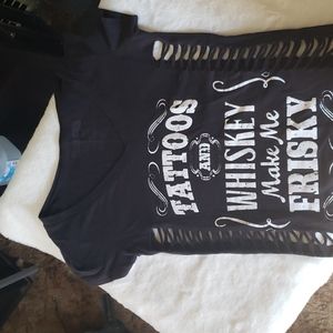 Black, sm, Spencer's short sleeve t-shirt